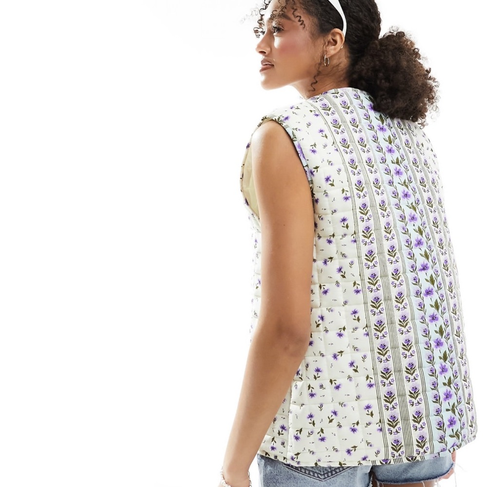 ASOS Quilted Vest With Bows - Picture 6 of 10